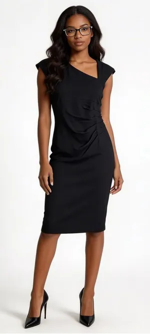 CACHE | Black Sheath Dress Sz 4 thumbnail 1