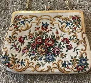 Vintage Walborg Floral Tapestry Hand Purse thumbnail 2