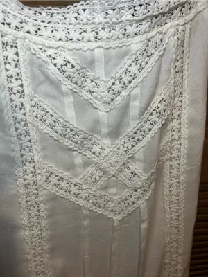 Kersh White Crochet-Trim Mini Dress NWT Size XL thumbnail 4