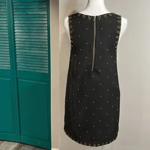 Free People black mini gold beaded dress - 0 thumbnail 4