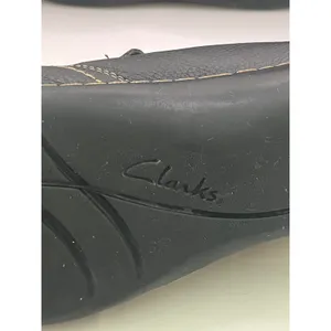 Clarks‎ Bendables Pebbled Leather Slip On Loafers Women 7 Black Comfort Everyday thumbnail 11