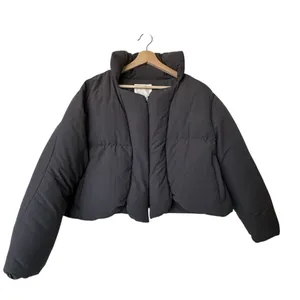 MY MUM MADE IT Bubble Open Puffer cropped gray Jacket Size S-M thumbnail 2