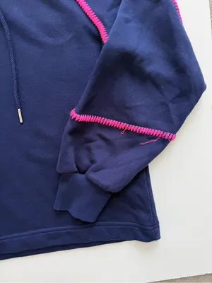 Evereve Harper Whipstitch Hooded Sweatshirt Size Small thumbnail 4