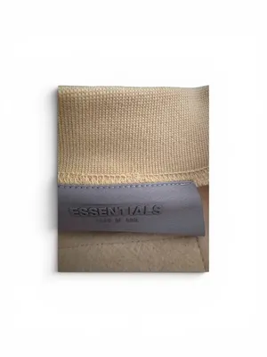 Fear of God Essentials Sweatshirt – Beige Embossed Logo – Size 12 thumbnail 4