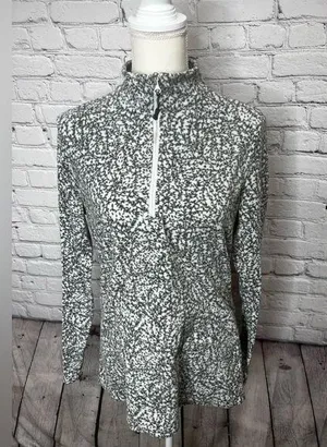 Ladies Eddie Bauer 1/4 zip fleece size medium thumbnail 1