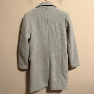 Abercrombie & Fitch Wool Blend Gray Double-Breasted Peacoat- Size XS P thumbnail 3