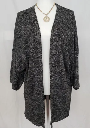 LOFT Long Open Front Cardigan M thumbnail 1