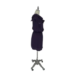 Chelsea Ruffle One Shoulder‎ Mini Purple Dress - L $98 thumbnail 3