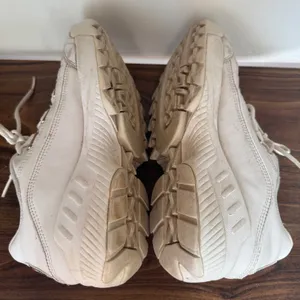 Y2K Vintage Fila 2002 Womens White Chunky Leather Lace up Sneaker sz 7 90s thumbnail 4