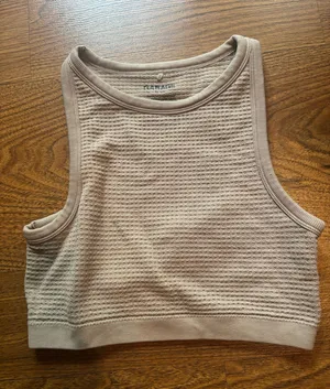 Garage Cropped Tank Top Brown thumbnail 1
