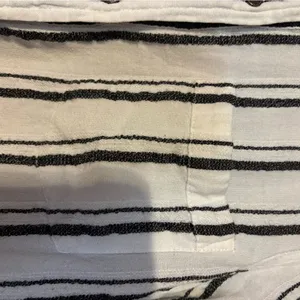 Lucky Brand Black and White Striped Casual Shirt thumbnail 3