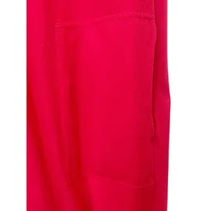 Free People Beach Drew Tee Dress Barbados Cherry Red Twist Sleeve Midi Sz Small thumbnail 8