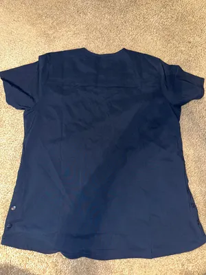 Carhartt Navy Blue Medical Scrub Top thumbnail 6