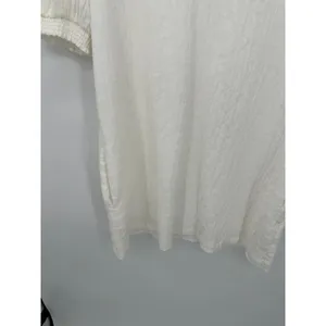 BB Dakota Steve Madden Womens Off White‎ Mini Dress Size M V-Neck Puff Sleeve thumbnail 4