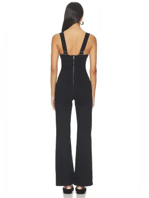 NWOT Free People Suns Out Bootcut Jumpsuit Sz XL thumbnail 13