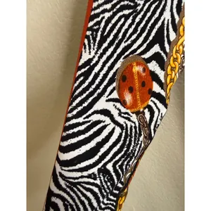 Eva Varro Womens S‎ Black Zebra Tunic Blouse Long Sleeve Bee Ladybug Career Chic thumbnail 7