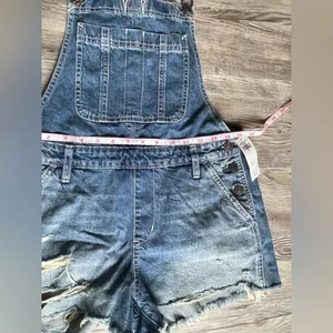 Abercrombie & Fitch Light Blue Women's Denim Overalls thumbnail 4