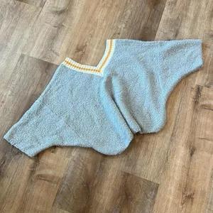 URBAN OUTFITTERS | Gray Yellow Wool Blend Alex Cozy Textured Dolman Sweater,‎ S thumbnail 7