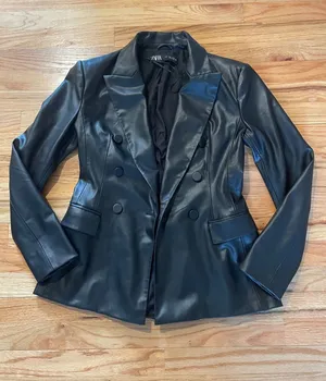 ZARA Leather Jacket thumbnail 1