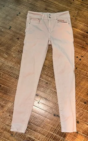 American Eagle hi rise stretchy size 6 tan jeggings thumbnail 1