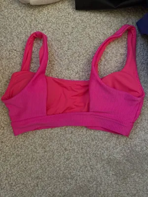 Aerie Scoop Bikini Top Wide pink thumbnail 2