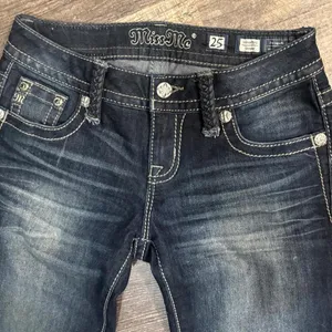Y2K‎ 2000s grunge size 25 low rise Miss Me Jeans thumbnail 4