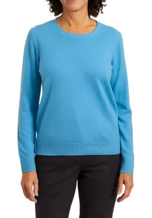 Staccato size M blue casual straight hem preppy timeless closet staple sweater thumbnail 1