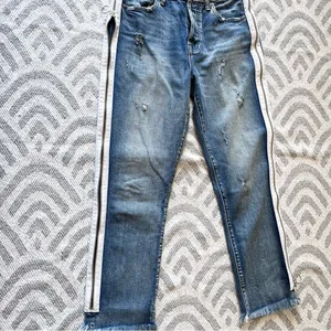 PISTOLA Charlie High Rise Straight Leg Button Fly Zipper Blue Denim Jeans 26 thumbnail 6