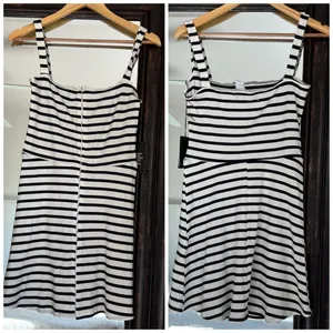 Reformation Nellie Stripe Ribbed Dress NEW Tags thumbnail 2