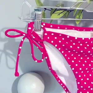 Victoria’s Secret Pink Polka Dot String Bikini Womens M Side Ties thumbnail 7