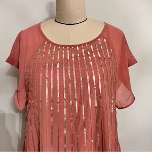 Free People Chiffon Embellished Mini Dress Size Medium thumbnail 5