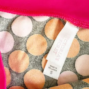 Victoria's Secret Womens Polka Dot Y2K Retro Swim Skirt Cover Up Pink Orange S thumbnail 4