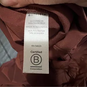 Athleta Skyline II Terracotta‎ High Rise Belted Pleated Ankle Performance Pants thumbnail 11