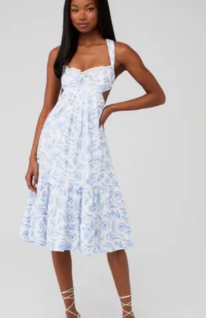 For Love & Lemons Maisie Midi Dress size medium thumbnail 1