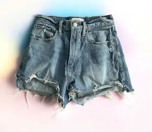 Abercrombie High Rise The Mom Denim Shorts Size 26 / US 2 thumbnail 1