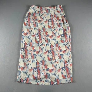 Abercrombie & Fitch Abstract Floral Midi Skirt XS thumbnail 2