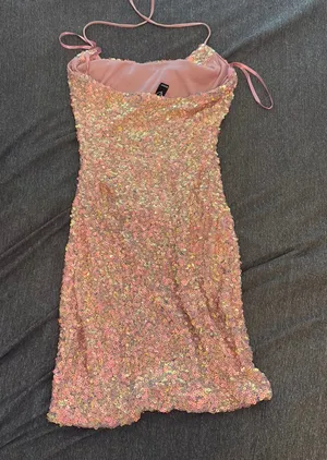 Windsor Sequin Mini Dress Halter Neck thumbnail 1