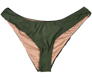 J. Crew Curved-waist cheeky bikini bottom Safari Green L NWT‎ thumbnail 1
