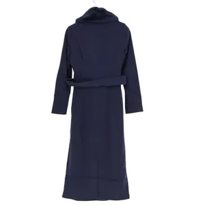 Naked Wardrobe The Statement Trench Coat Womens XS Navy Fur Trim Lined Stretch thumbnail 4