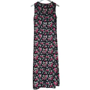 Vintage‎ 90's Floral Maxi Sleeveless Dress Sz 6 thumbnail 5