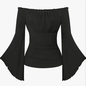 Scarlet Darkness Bell Sleeve Tops for Women Renaissance Peasant Blouse Sz M NWOT thumbnail 1