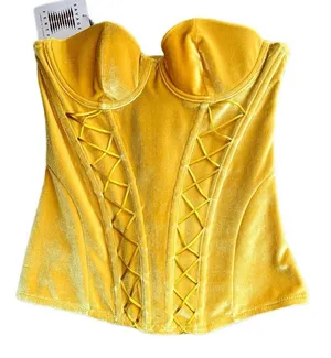 Savage x Fenty Velvet Vixen Corset in Honeycomb - S thumbnail 1