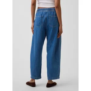GAP High Rise Easy Barrel Jeans in Medium Indigo Size XL thumbnail 2