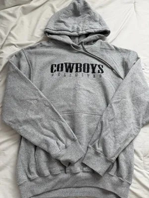 Rodeo Cowboy Hoodie Gray Size M thumbnail 1