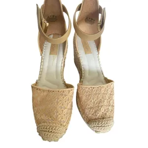 Franco Sarto Marsha Espadrille Wedge Sandals Beige Size 8.5 M thumbnail 2