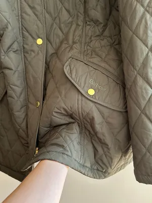 Barbour Women’s Millfire Quilt Jacket, Olive/Classic, Size 2X thumbnail 4