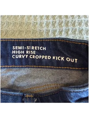 J.Crew Curvy Cropped Kick Out Jeans Womens 28 High Rise Dark Wash Denim CN340 thumbnail 4