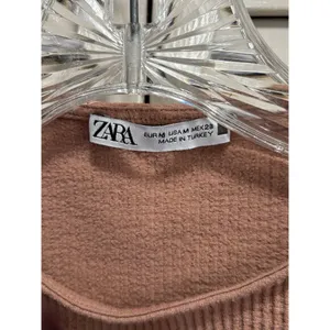 Zara Dusty Rose Tank Top Cropped‎ Size Medium Strap Soft Ribbed thumbnail 2