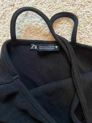 ZARA Black Criss Cross Top thumbnail 2