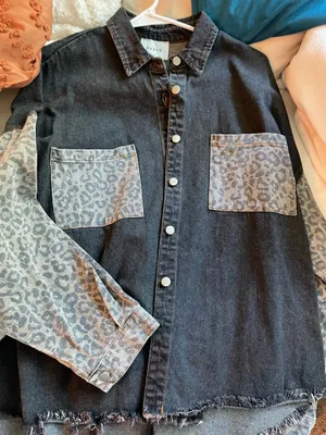 HYFVE Jean jacket leopard print  thumbnail 1